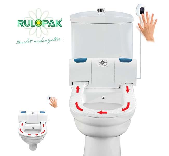 SYSTÈME DE COUVRE-SIÈGE DE TOILETTE HYGIÉNIQUE AUTOMATIQUE SANS CONTACT