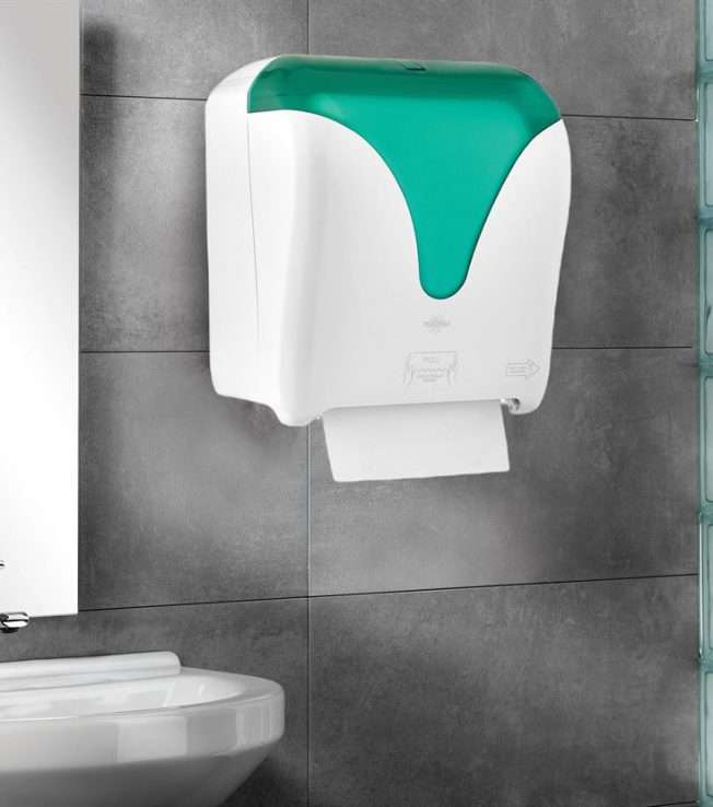 Distributeur d'essuie-mains Elite Autocut 21 Cm vert